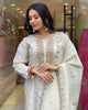 Women Embroidered PURE Viscose Jacquard  kurta set 4
