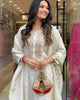 Women Embroidered PURE Viscose Jacquard  kurta set