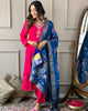 Women Embroidered PURE Viscose Jacquard  kurta set 3